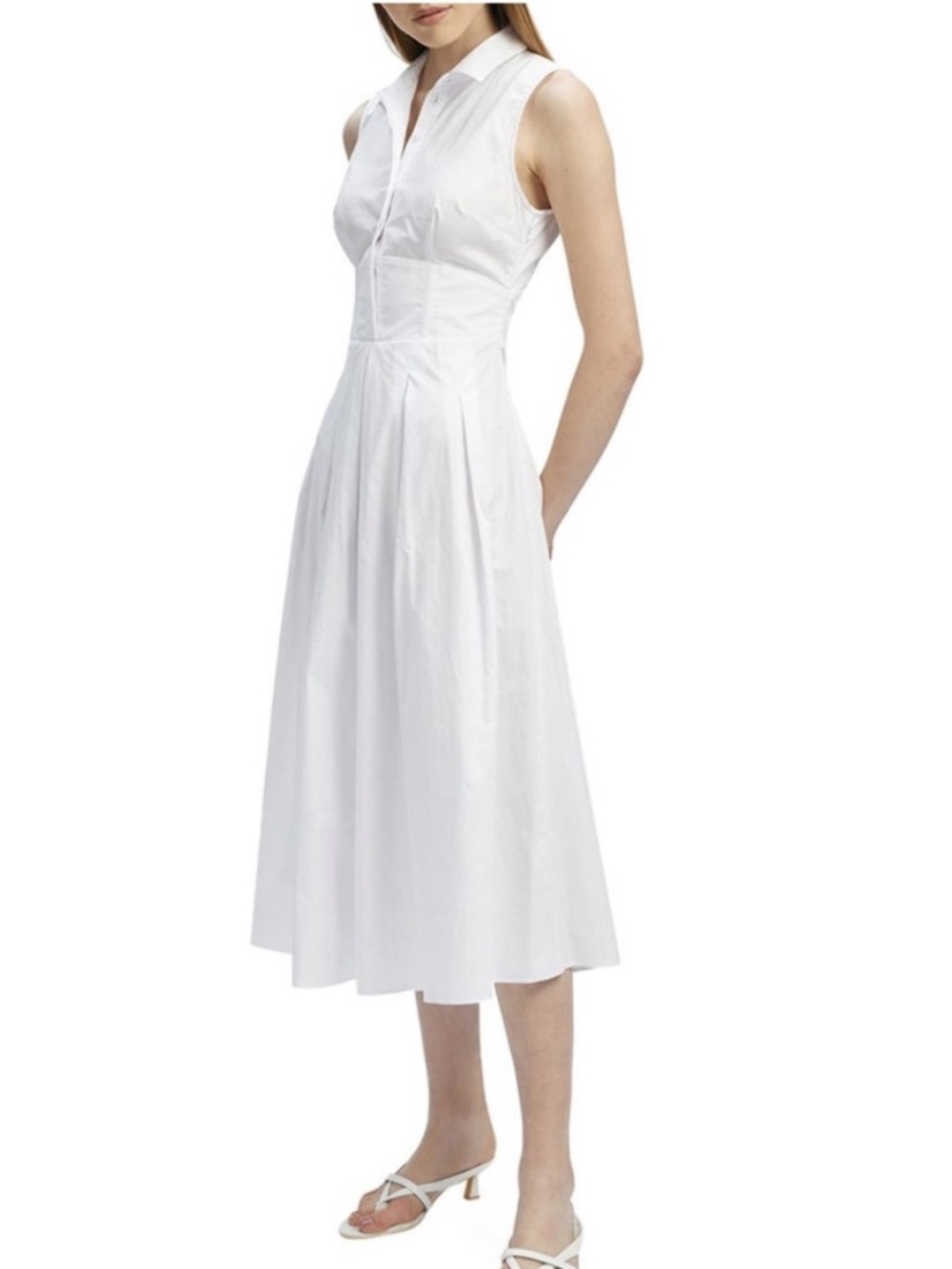 BARDOT Levante Cotton Midi Shirtdress